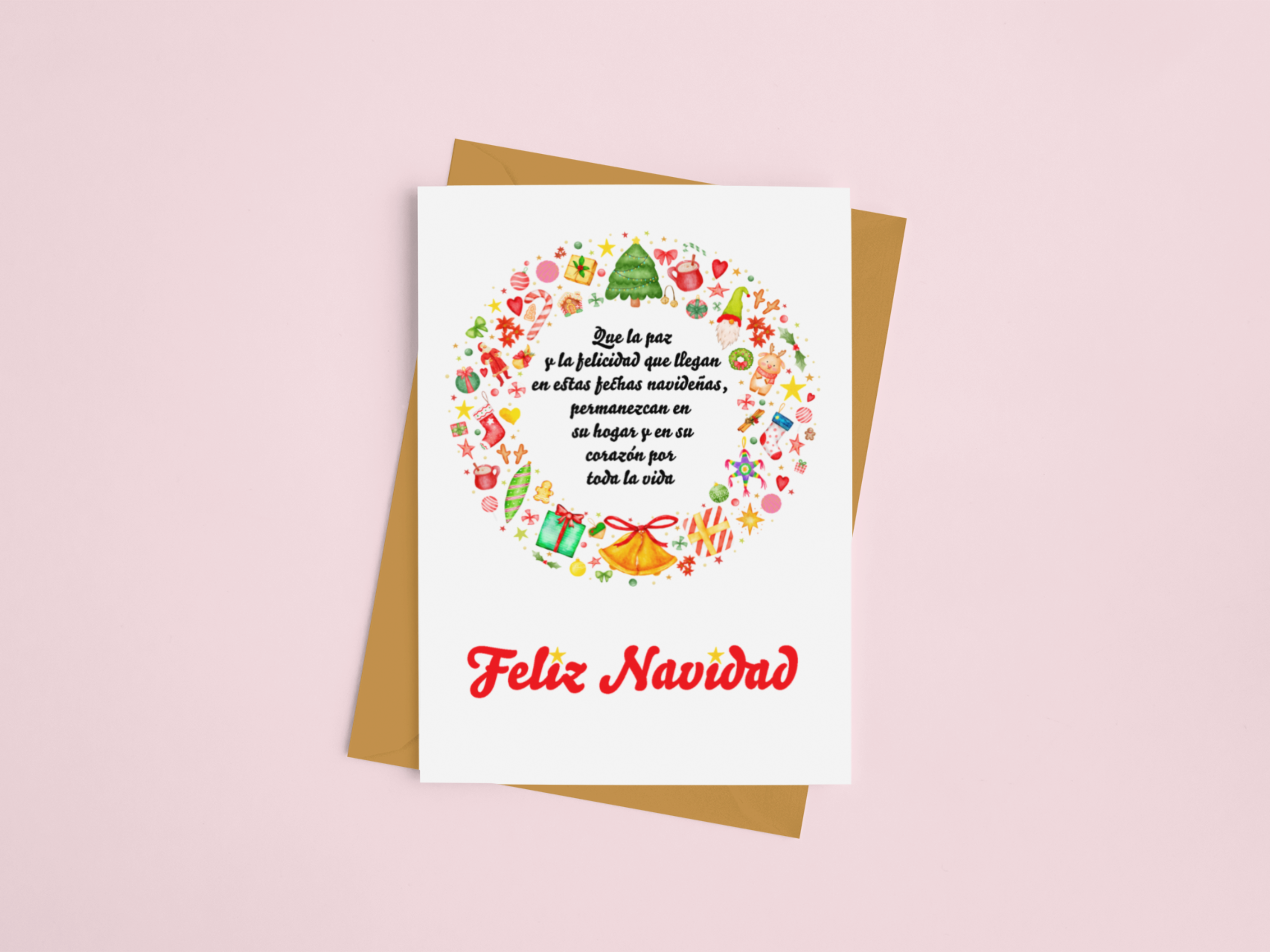 Espyz Studio - Wholesale Everyday Greeting Card - Feliz Navidad Card - Spanish Christmas Card - Holiday Card 0
