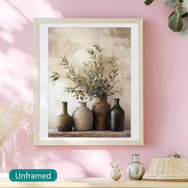 Huis Van Merken - Wholesale Art Print - Tree in Decorative Vase – Frameless Canvas Art for Modern Home Décor3