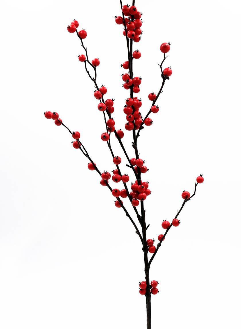 Jamali Garden - Wholesale Artificial Flowers - 45in Red Berry Spray0