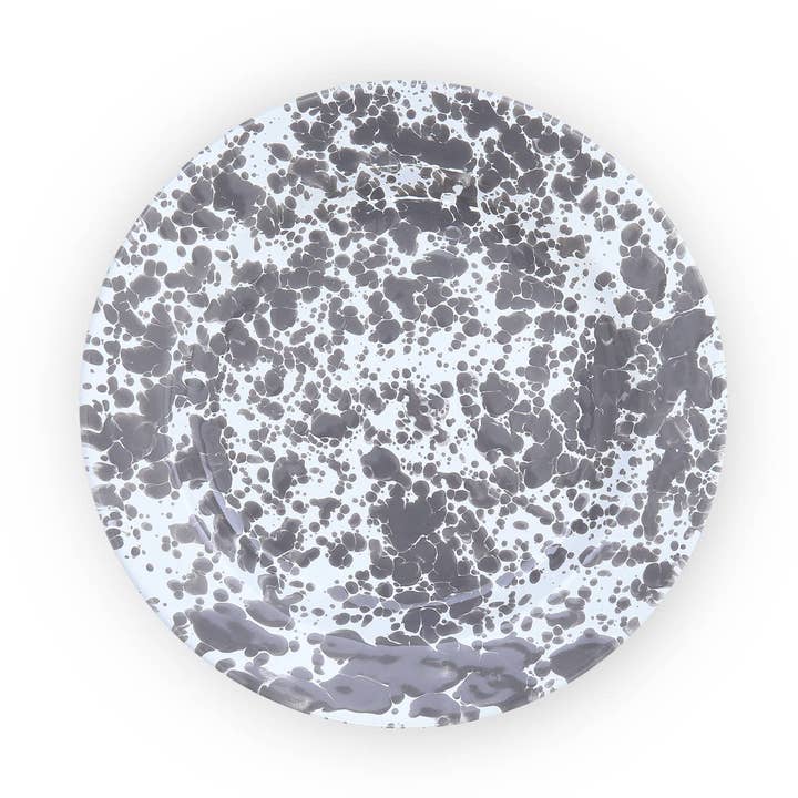 Prato de Jantar Esmaltado com Estampa Splash por atacado de Crow Canyon Home