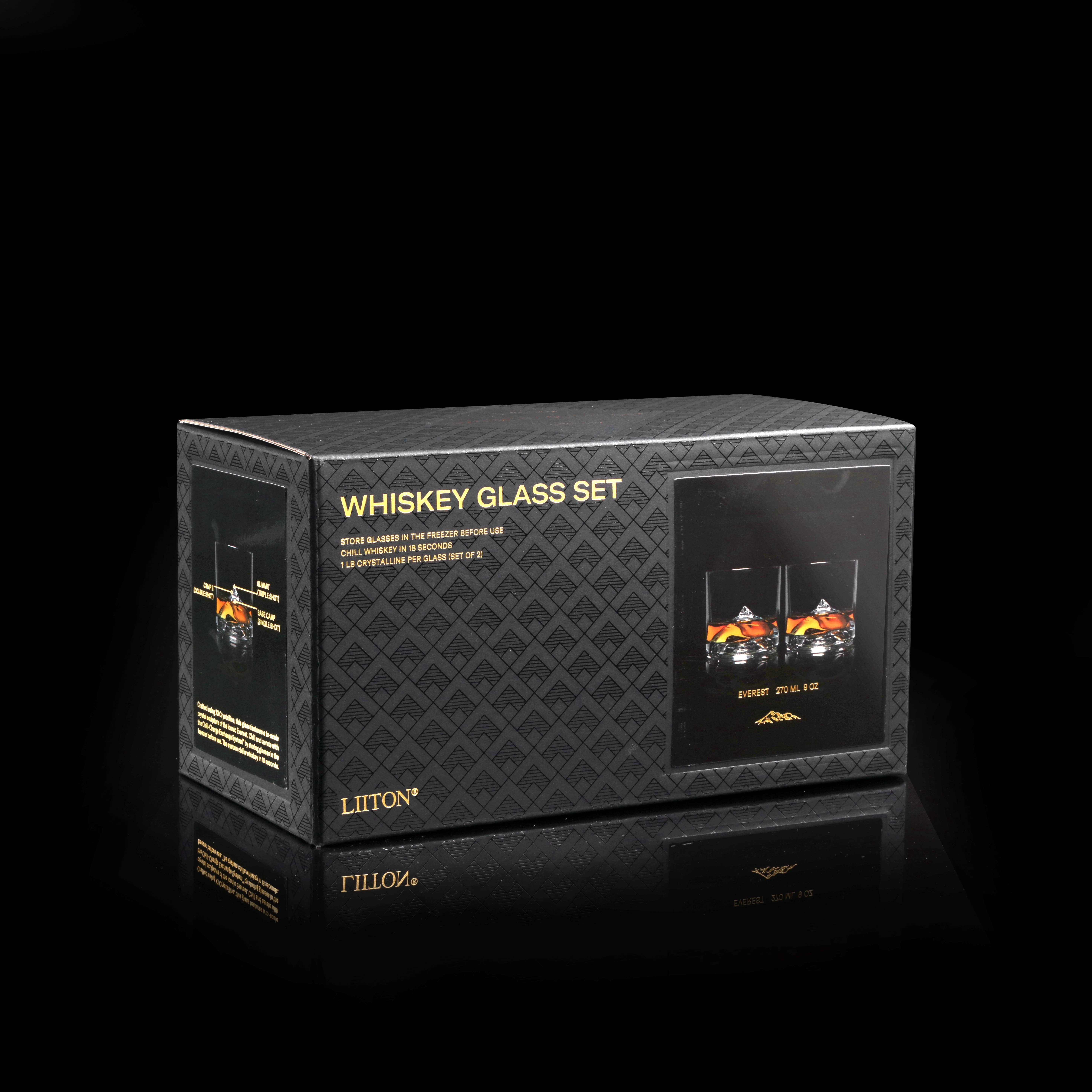 Viva | Espro | Liiton - Wholesale Cocktail/Liquor Glass - Everest - 2-Piece Crystal Bourbon Whiskey Glass Set1
