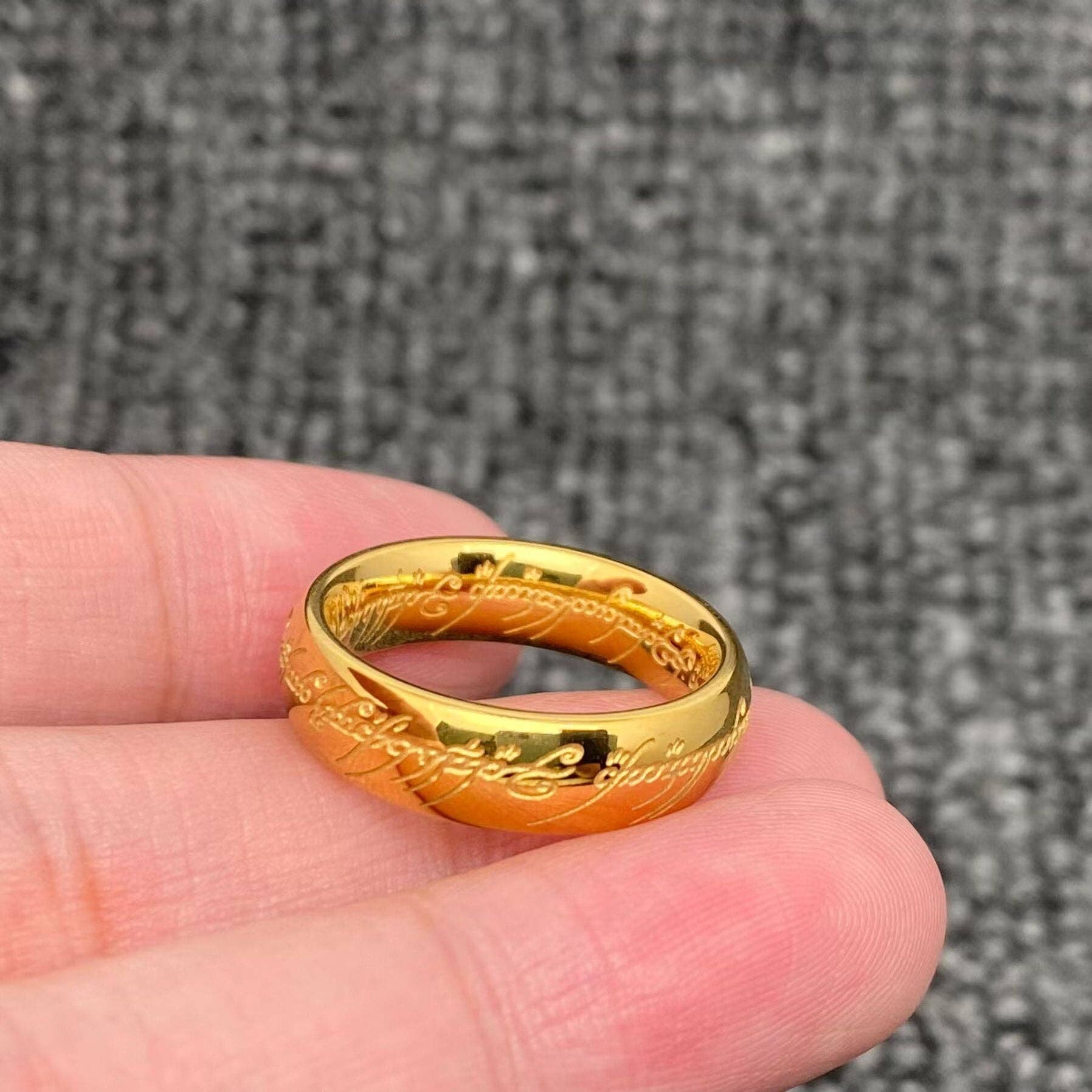 Mio Queena – wholesale Band/stacked ring – The Lord of The Rings 6mm Stainless Steel Ring - MJ/MR1