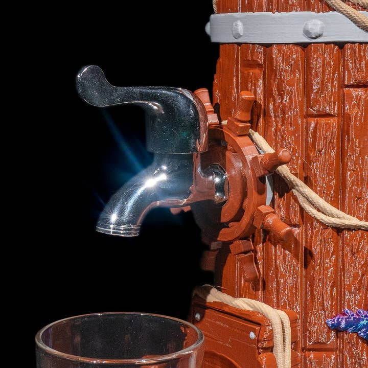 Clew Bay Leather & 3D Printing - Wholesale Beer/Wine Caddy - Buccaneer Drink Dispenser2