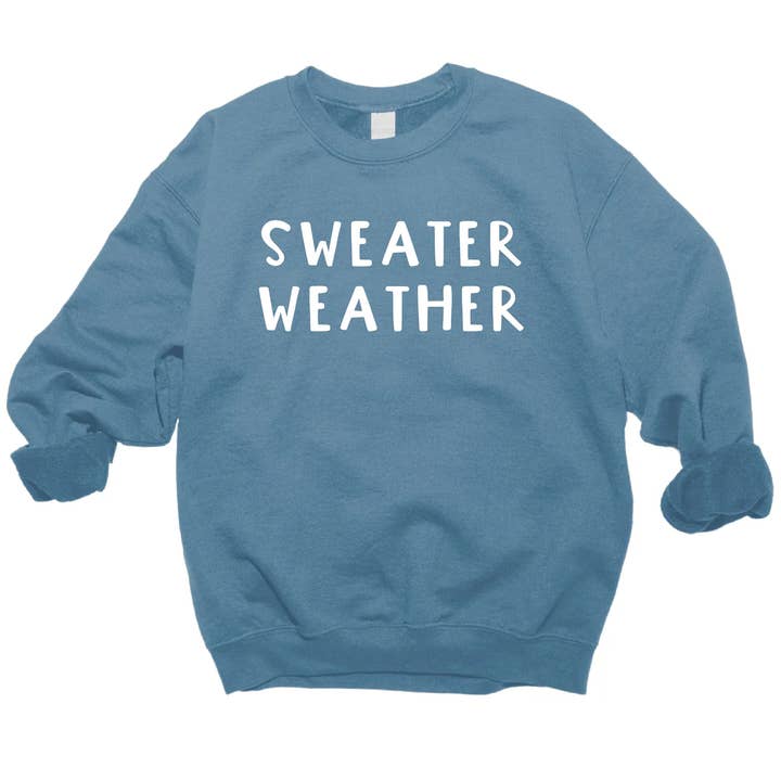 Sweater Weather - Cozy Fall Sweatshirt for wholesale by The Little Lemons Company
