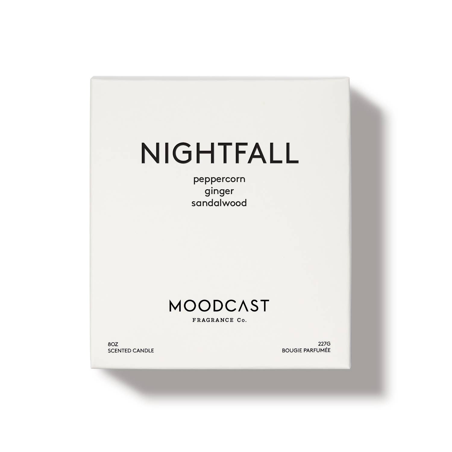 Moodcast Fragrance Co. - Wholesale Jar/Filled Candle - Coconut Wax Candle - Night & Day - Nightfall - 8oz Glass Jar1