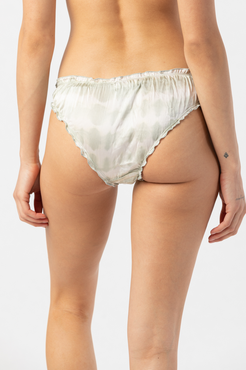 Silver White Stripe Silk Undies for wholesale on Faire1