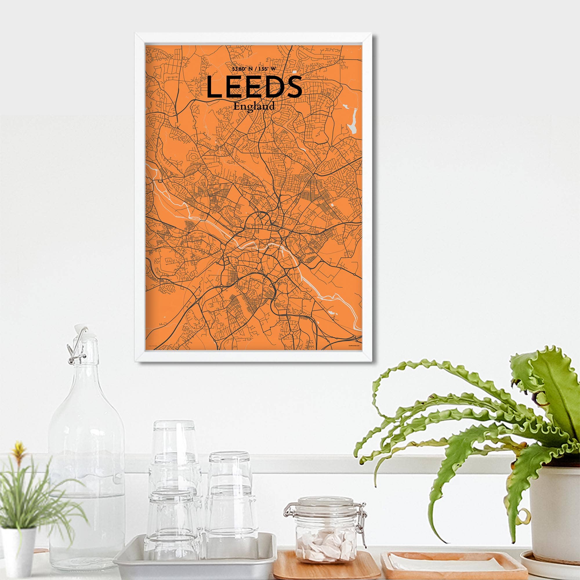 OurPoster.com – wholesale Poster – Leeds karta affisch119
