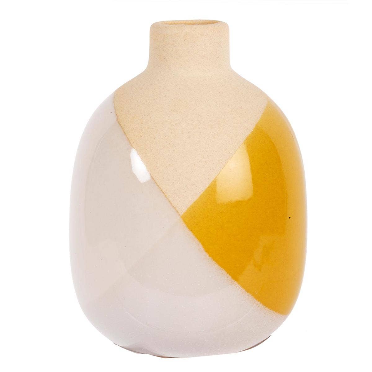 Truu Design - Wholesale Vase - Truu Design Dipped Glaze Bud Vase, 3"D x 4"H1