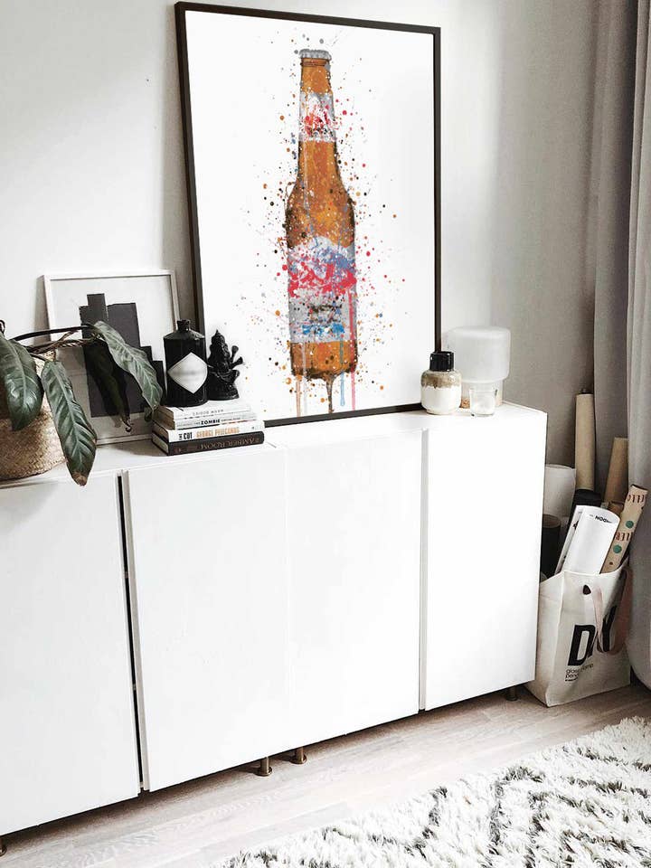 Kunstdruck Bierflasche 'Summit' für den Großhandel von We Love Prints