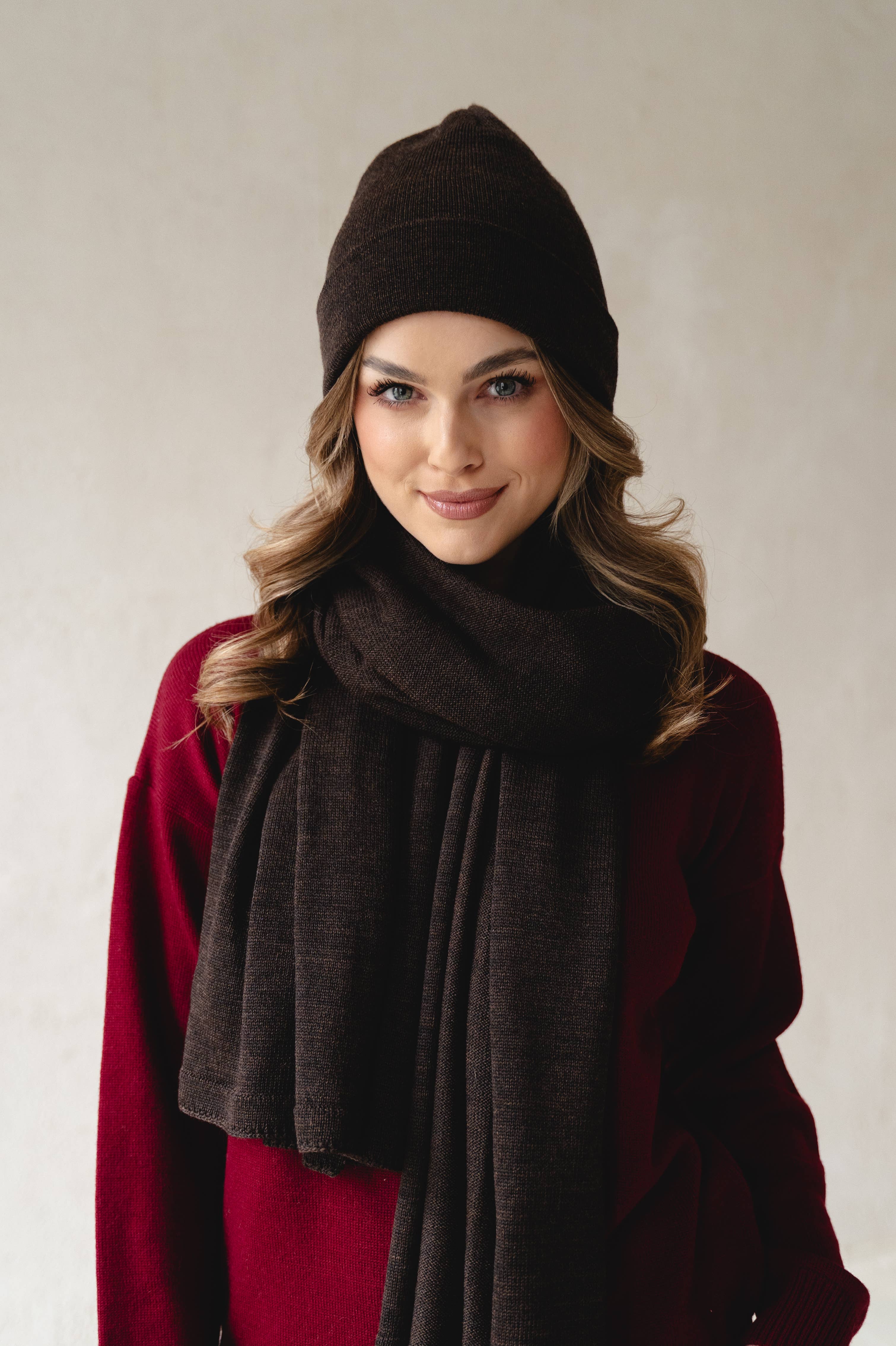 Ander - Vente Bonnet – femme - Bonnet classique NAOMI 100 % laine mérinos TOP SELLER22