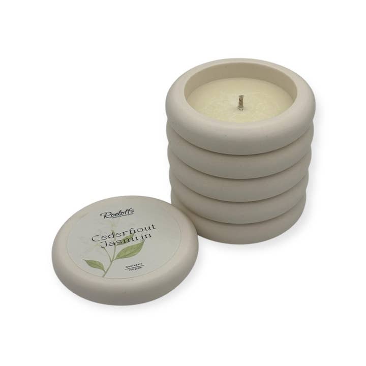 roeloffscandles – wholesale Jar/filled candle – Scented Candle Cedarwood - Jasmine