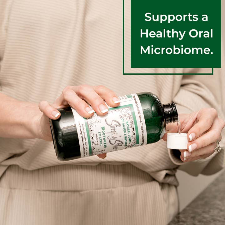 Simply Silver Mouthwash (Silvolution LLC) - Wholesale Mouthwash - Simply Silver Mouthwash Spearmint (Nano Hydroxyapatite Formu3