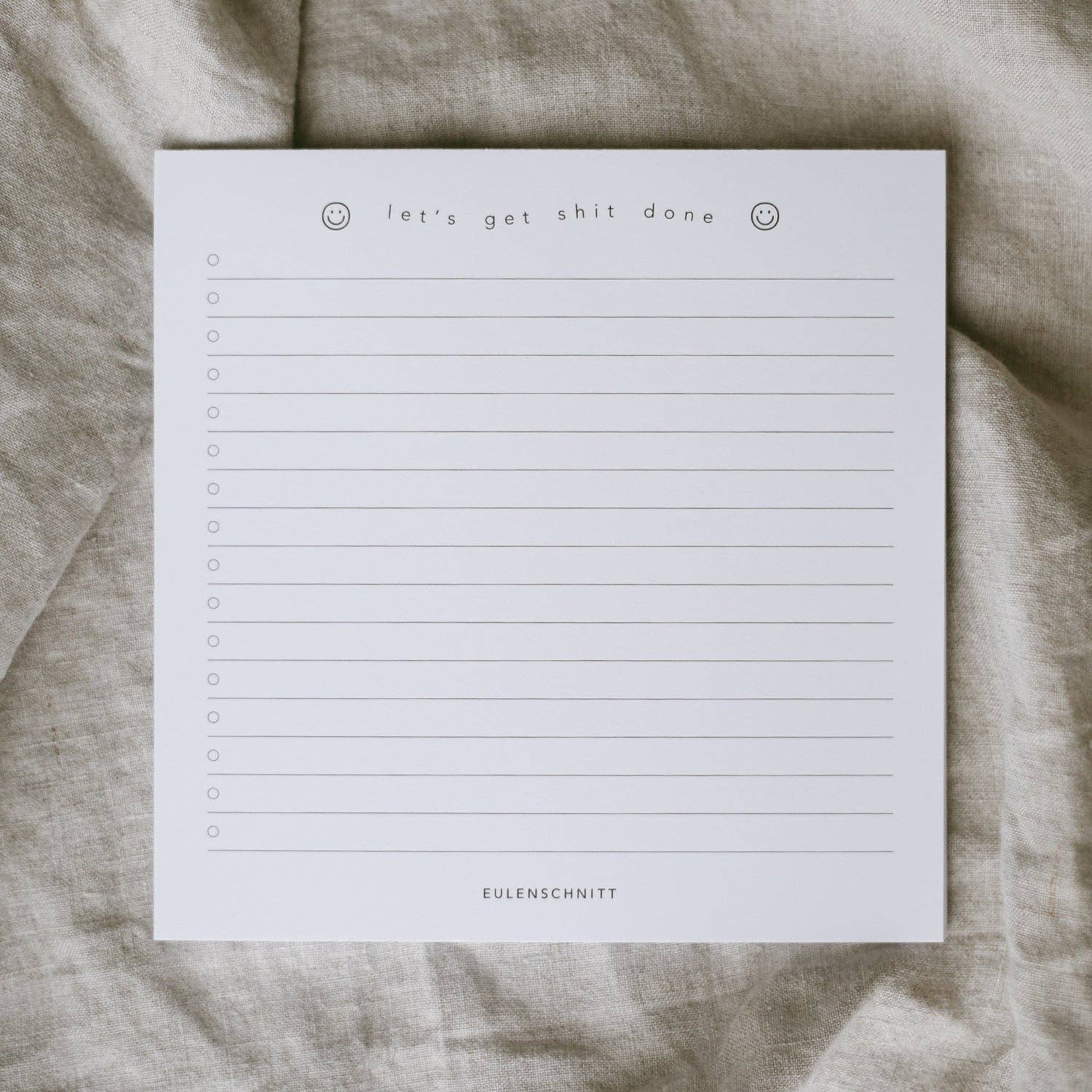 Eulenschnitt – Großhandel Notizblöcke – Block Let's get shit done (VE = 10 Stk)1