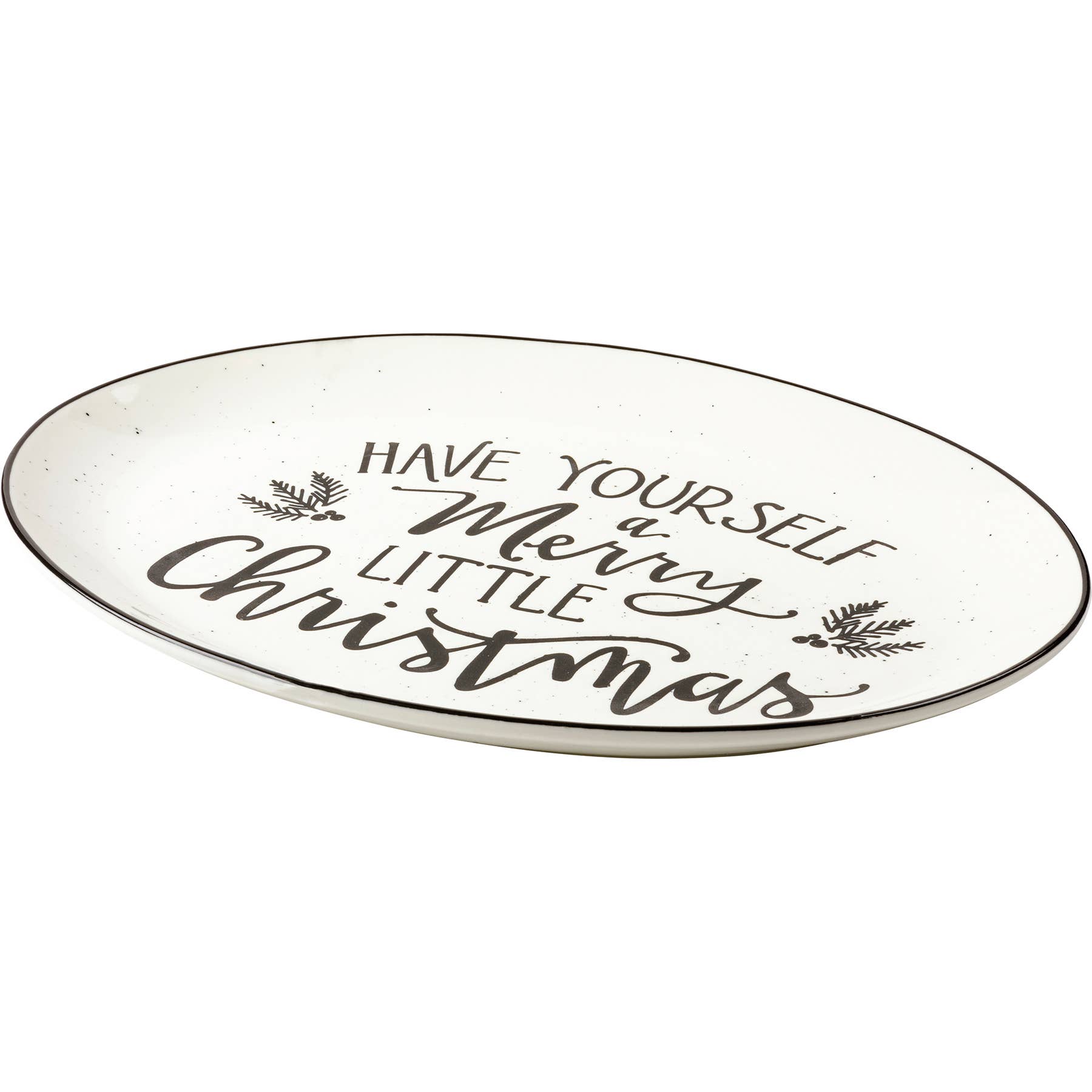 Primitives by Kathy - Wholesale Decorative Plate/Dish/Bowl - Have Yourself A Merry Little Christmas Platter2
