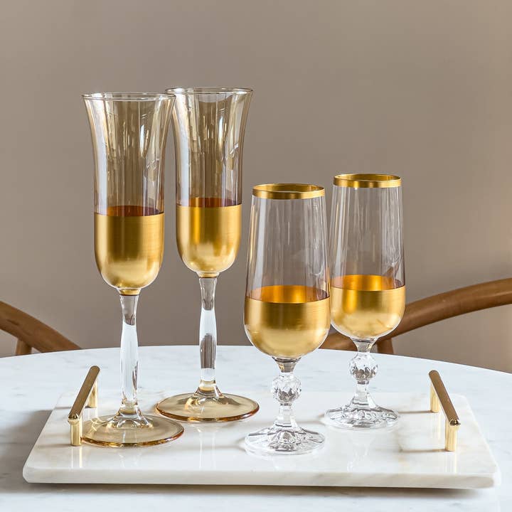Alegria Glass – wholesale Champagneglas – Miele Vintage Färgad Champagneflöjt