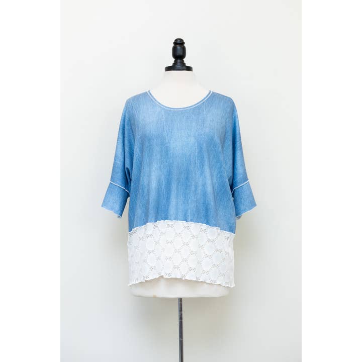 Denim Tee for wholesale by Vine Street Apparel