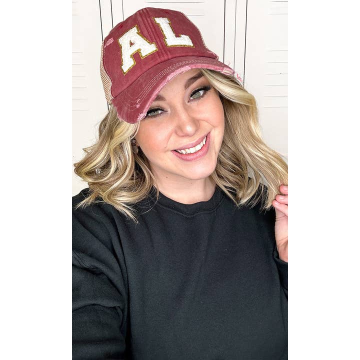 Sugar Stitch - Wholesale Trucker Hat - Women's - State Ideal Chenille Vintage Hat2