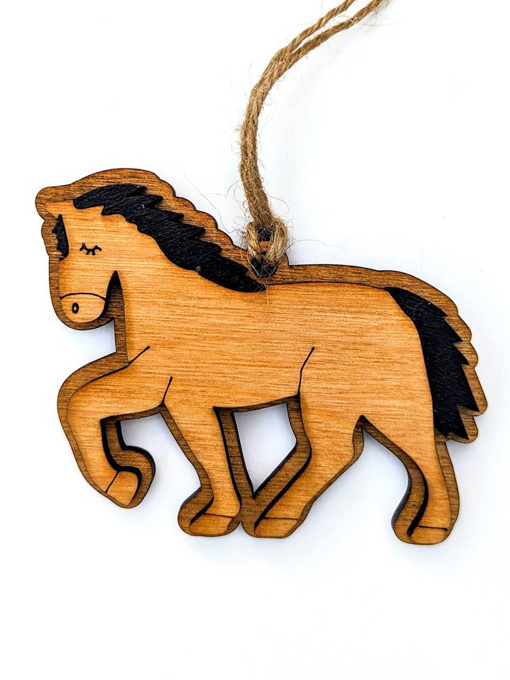 Horse Christmas Ornament for wholesale by The Little Ornament Shop