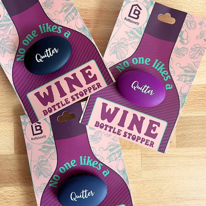 Buffalovely - Wholesale Wine stopper - Quitter Silicone Wine Stopper-Violet1