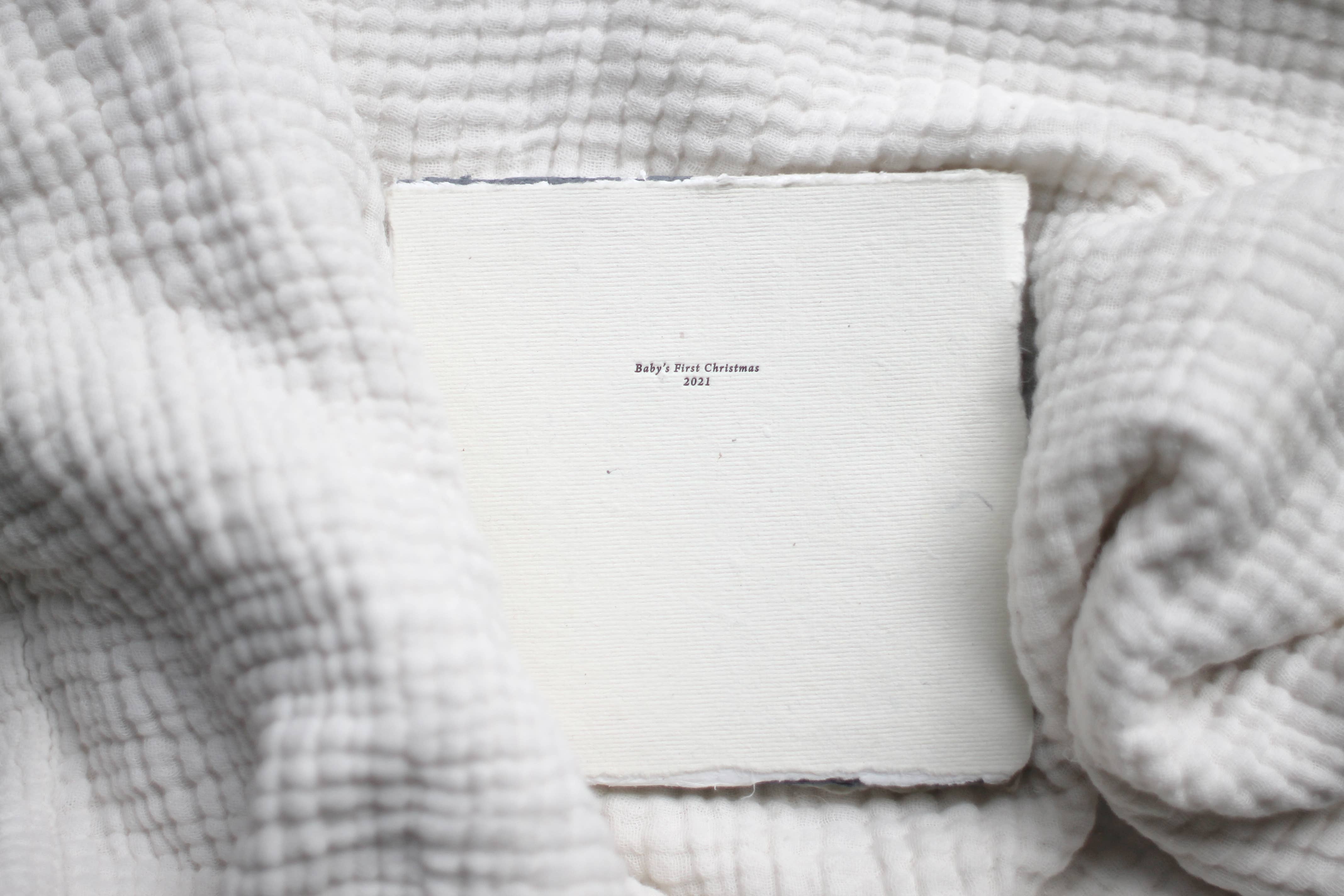 Belinda Love Lee Paperie – wholesale Photo album – Baby's First Christmas 2022, Letterpress Photo Album1