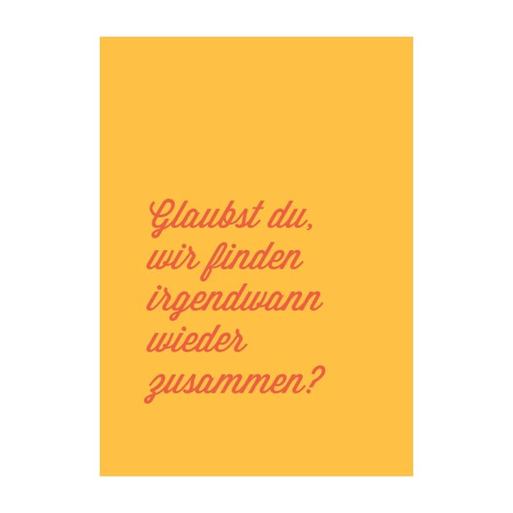Carte postale "Crois-tu" pour la vente par Kaufhaus Mitte