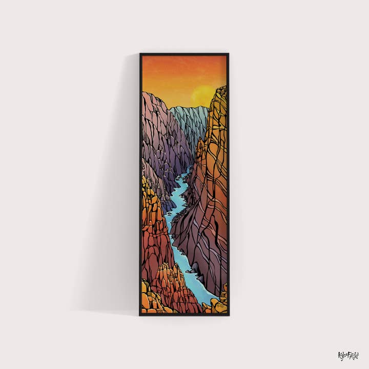 Black Canyon of the Gunnison Art Print for wholesale by Kylee Firlit Creative