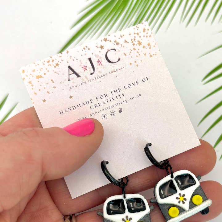 Black Shimmer Camper Vans for wholesale by Annica’s Jewellery Co