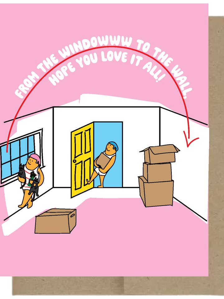 Tarjeta de felicitación Window to the Wall para venta al por mayor de Harmony Art Shop