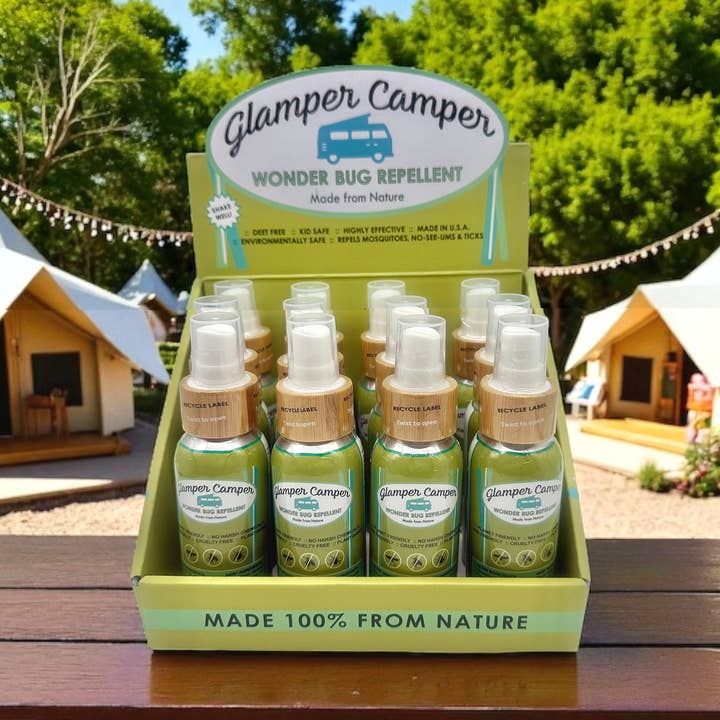 Glamper Camper Wonder Bug Repellent for wholesale by Koru Eco Brand