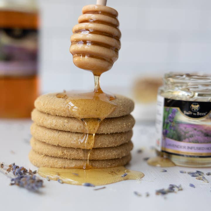 Lavender Infused Honey 3 oz for wholesale by Built by Bees