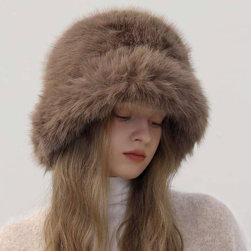 Crave by FW - Wholesale Bucket Hat - Women's - Faux Fur Bucket Hat10