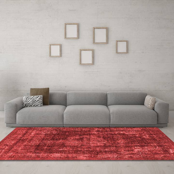 Machine Washable Oriental Red Industrial Area Rugs for wholesale by Ahgly