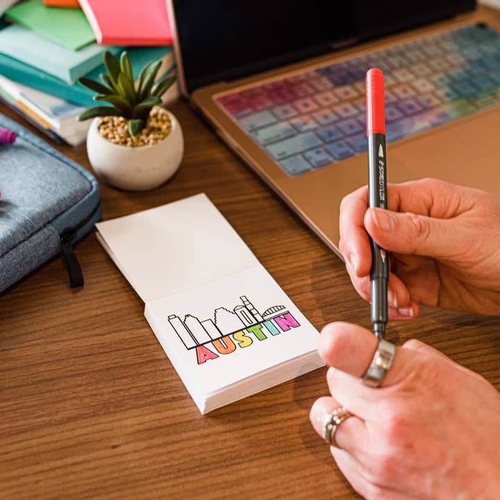 A Brighter Year - Wholesale Coloring Book - Adult - Tiny Texas Themed Illustrations Mini Coloring Book for Adult4