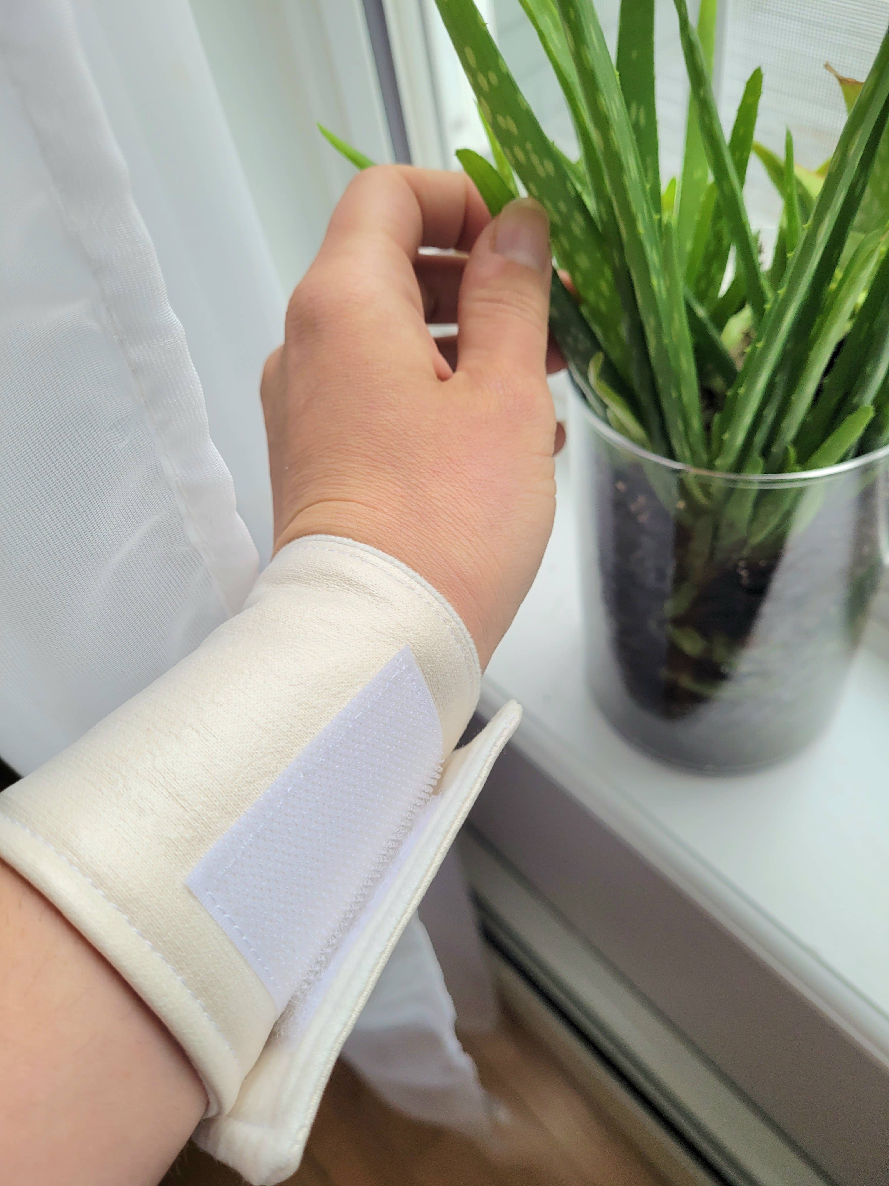 LISS & LANDI - Vente Disque de coton - Pack pour huile de ricin biologique, poignet1