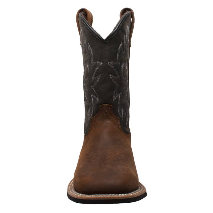 AdTec – Großhandel Cowboystiefel – Herren – Herren Schwarz und Braun Arbeit Western Square Toe2
