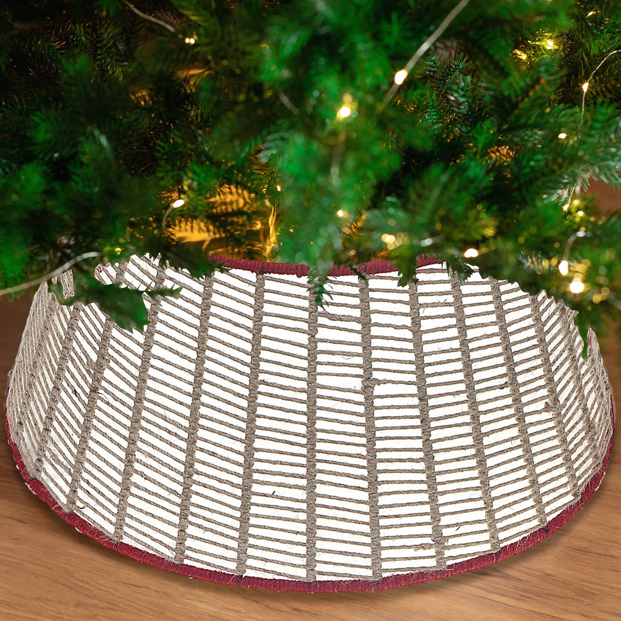 Brun Jute trädkrage för wholesale på Faire1