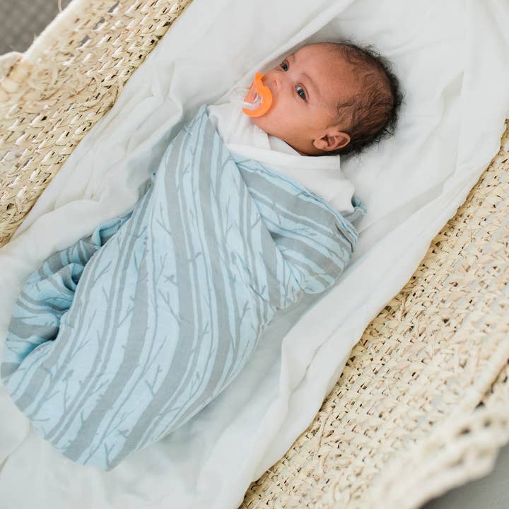 Graced Soft Luxuries - Wholesale Swaddle - Baby - 2-Pack Woodland Forest Bamboo Muslin Swaddle Blankets