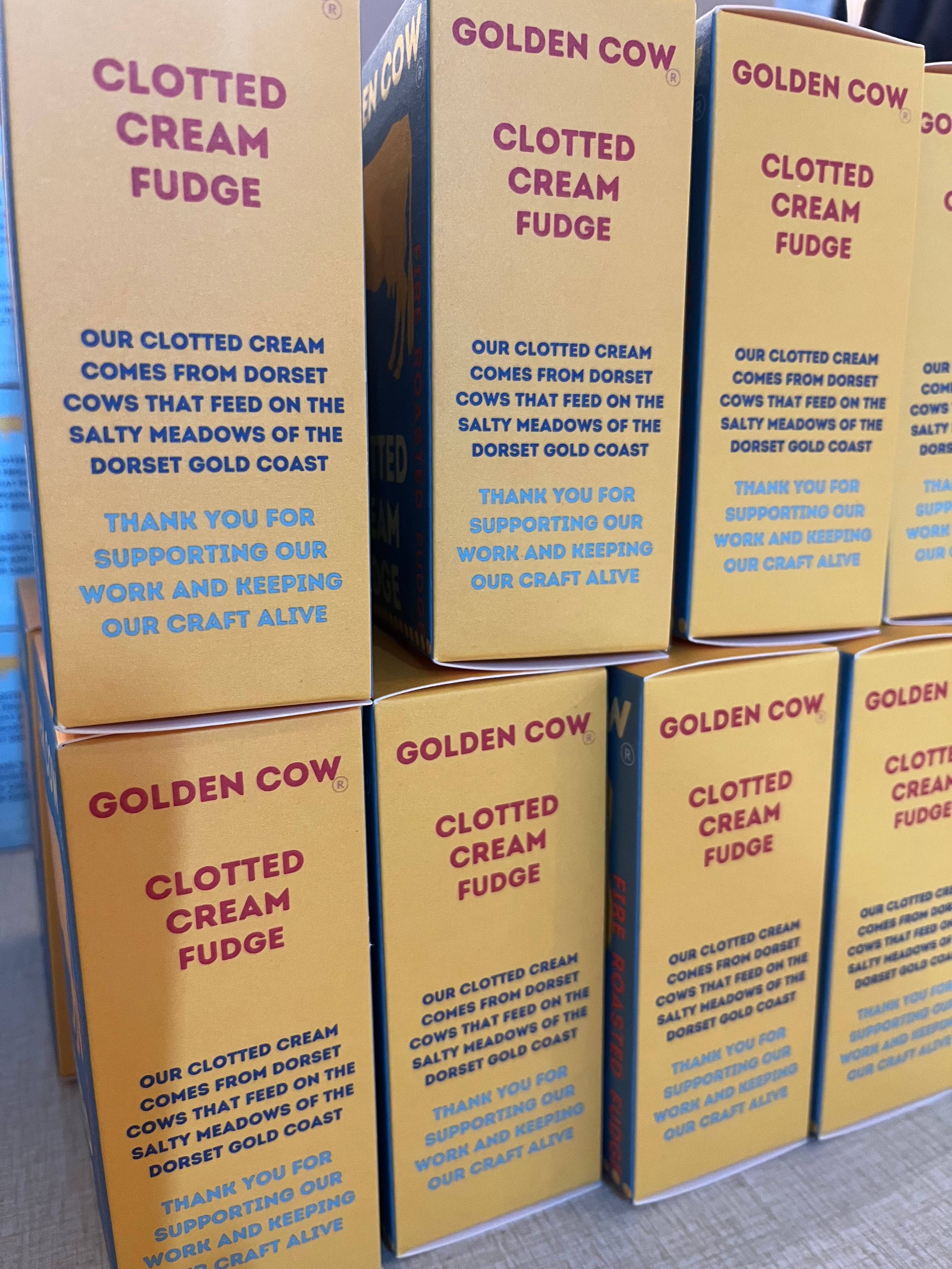 Dorset Chocolate – wholesale Fudge – Golden Cow Fire Roasted Artisan Clotted Cream Fudge2