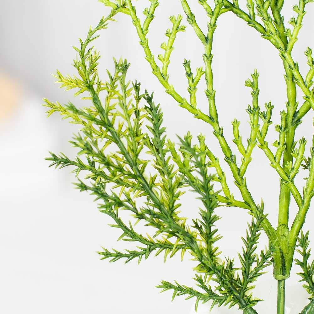 Factory Direct Craft - Wholesale Artificial Plant - 10" Weatherproof Artificial Cypress Pine Pick3