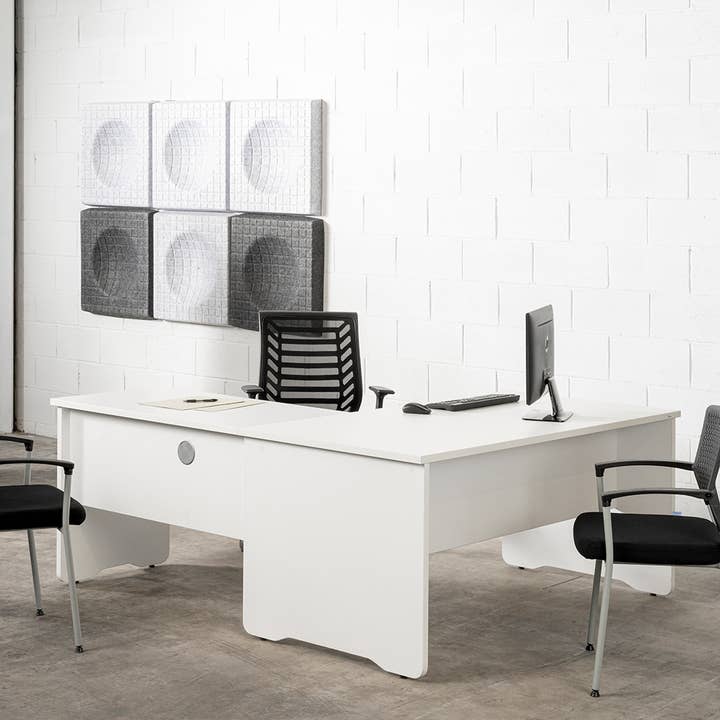 mesa de oficina serie work roble para venta al por mayor de Rocada Spain