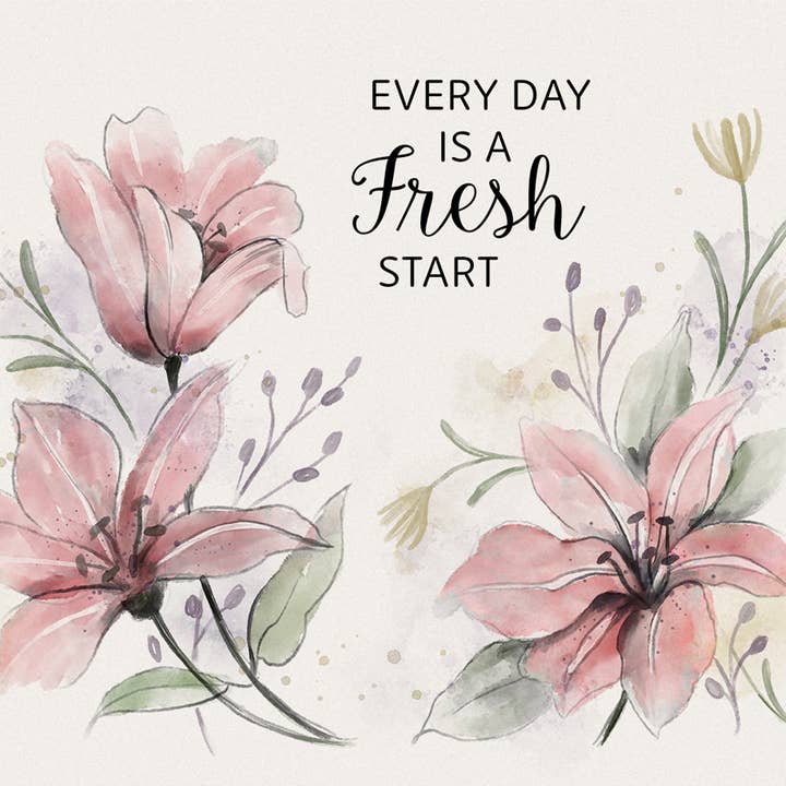 "Fresh Florals" Square House Coaster – Bulk for wholesale by Gift & Garden by Carson