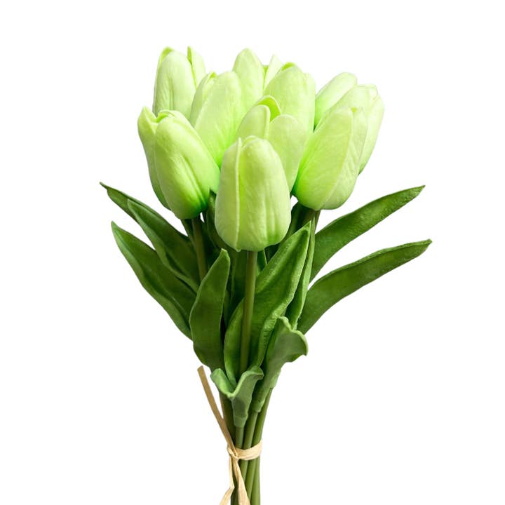 Sun Decorer - Wholesale Artificial flowers - Artificial Real Touch Tulip Stems (Bunch of 10)14