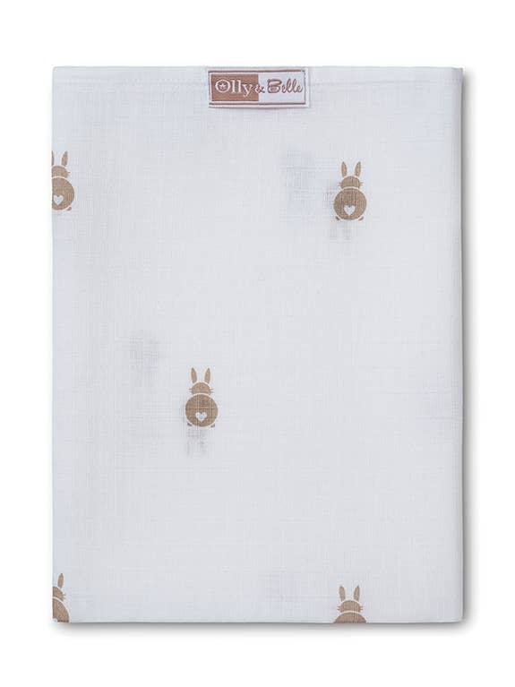 Bunny comfort muslin - Pack of 6 for wholesale by Olly & Belle