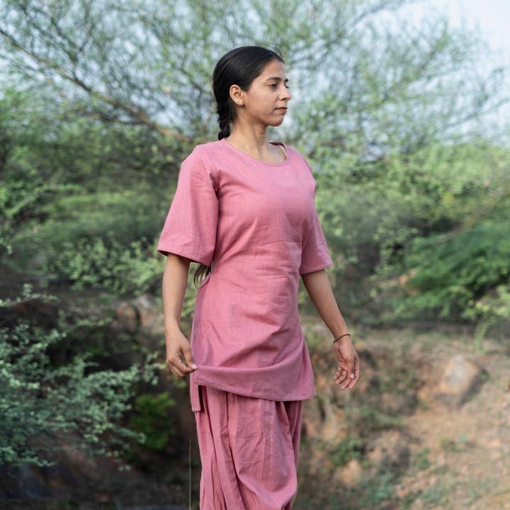 Top de Ioga de Algodão para Mulheres Rosa - Chakra por atacado de AKISO