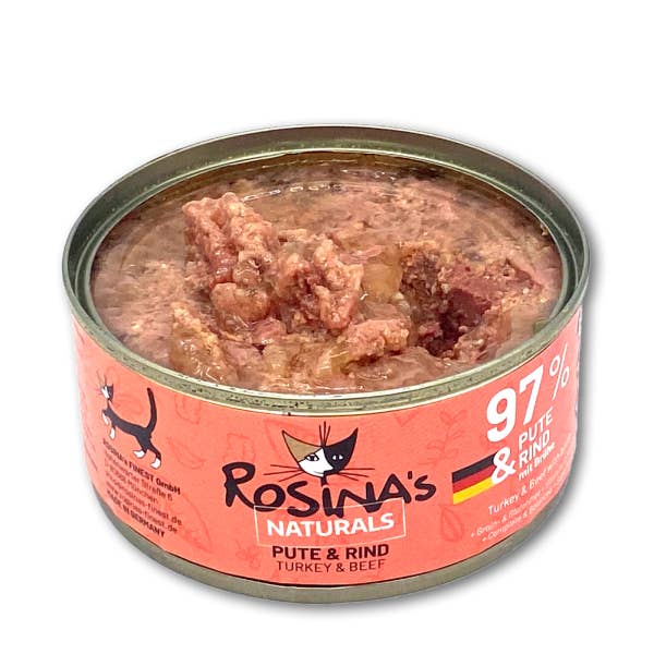 ROSINAs FINEST GmbH - Wholesale Pet Food - Cat - turkey & beef, 6 x 100 g tin2