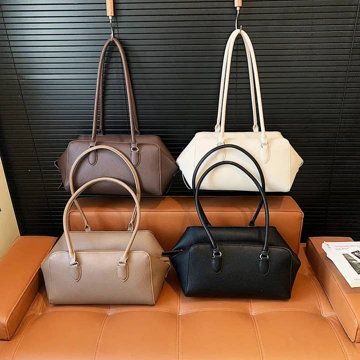 Mala Boston Nova Mala de Bowling Mala de Mão Feminina Mala de Mão Mala Tote Pele Sintética por atacado de Aromatized Collection