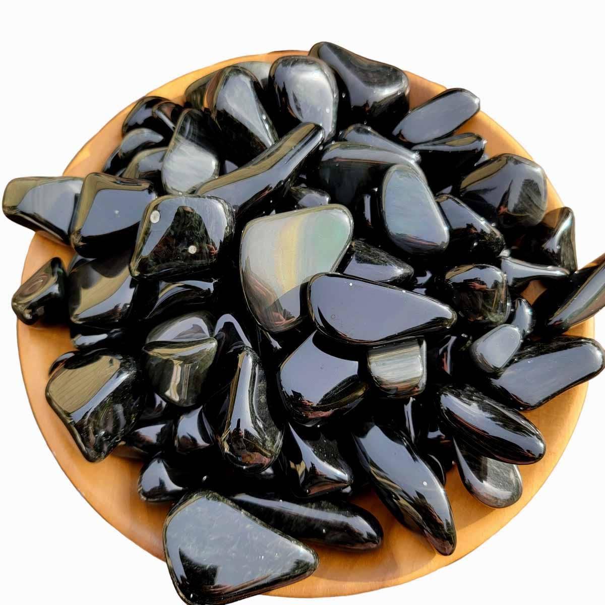 Lapidary Central – wholesale Spiritual stone/crystal – Velvet Obsidian Tumbled Polished Pocket Stones!8