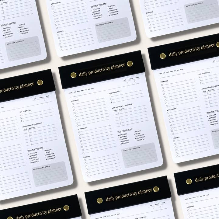 Kind of Productive - Wholesale Planner - Daily Productivity Planner (Black)4