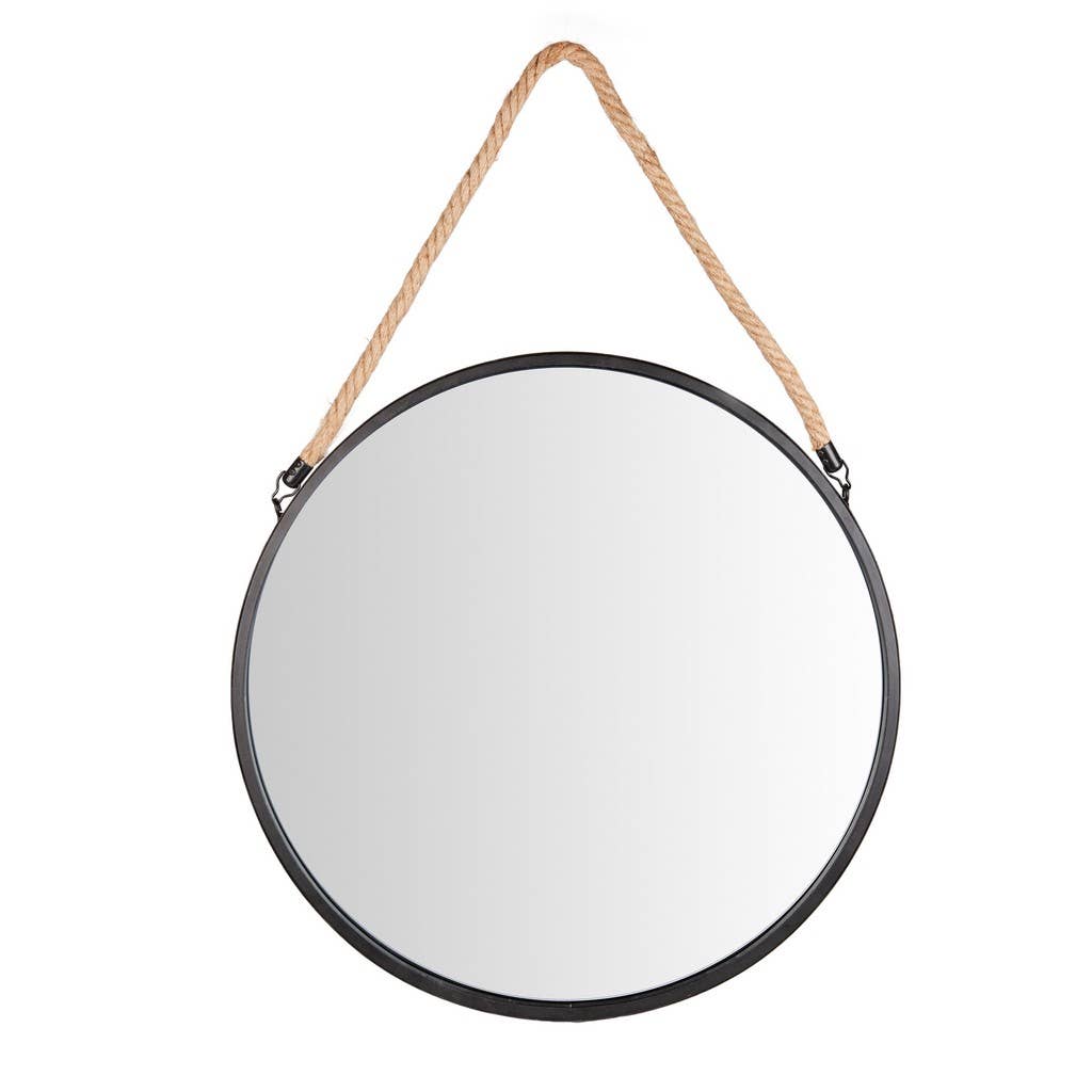 Danya B - Wholesale Wall Mirror - Framed 20" Decorative Round Black Metal Circle Wall Mirror1