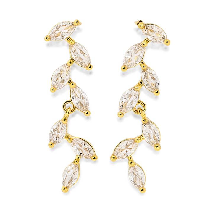 Everlasting Vine Studs in Gold & Silver for wholesale by AMADI Jewelry